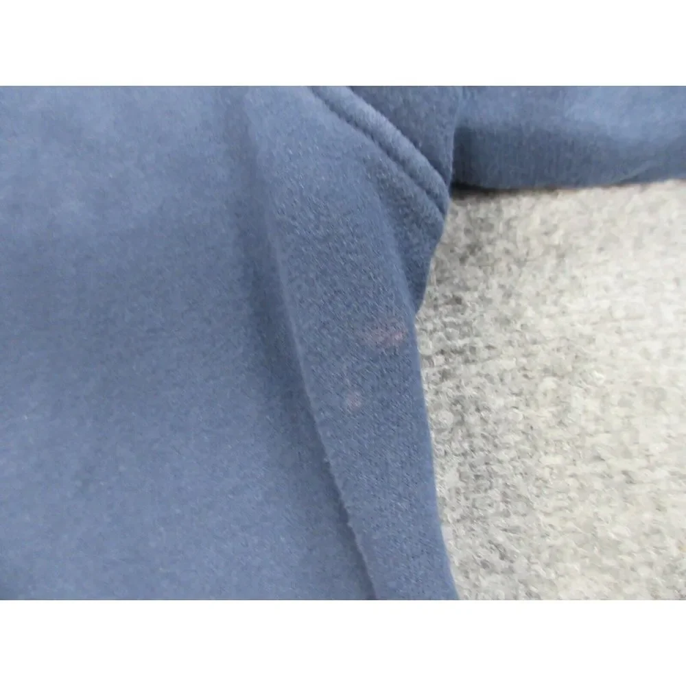 North Face Sweater Mens‎ Large Blue Logo Hoodie Outdoors Casual Sweatshirt
